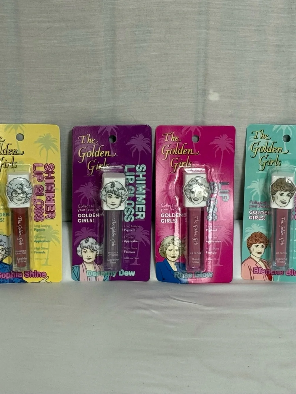The Golden Girls Lip Gloss Set of 4 NIB